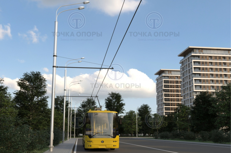 Опора контактной сети ТФ-1500-9,0-01
