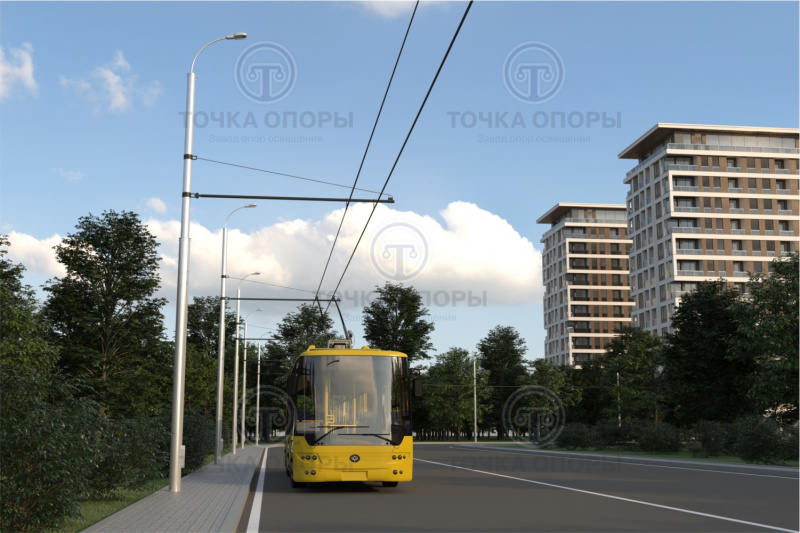 Опора контактной сети ТП-1000-11,0/13,5-01-лк